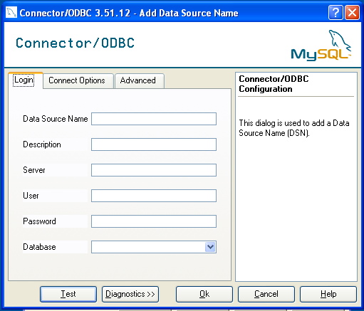 Mysql ODBC DSN
