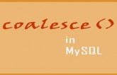 MySQL coalesce() function
