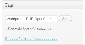 tags in wordpress