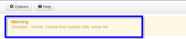Cannot find Joomla XML Error