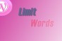 Limit by words 'the_content' in WordPress