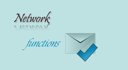 Check Email address using Network Functions