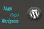 To add Tags to the page in Wordpress