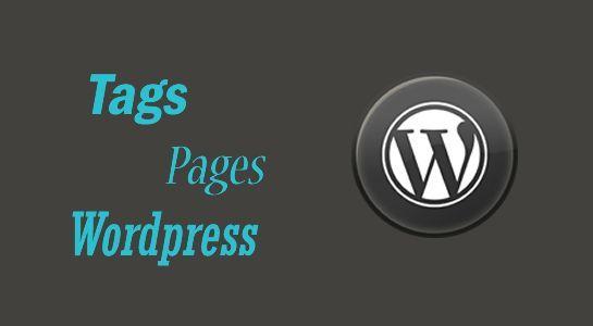 To add Tags to the page in Wordpress