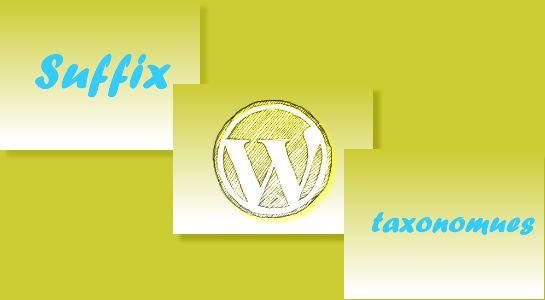 Remove suffix from taxonomies in Wordpress