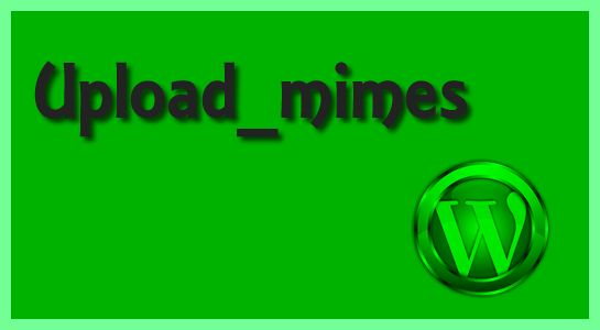 Customize Upload mime types in wordpress