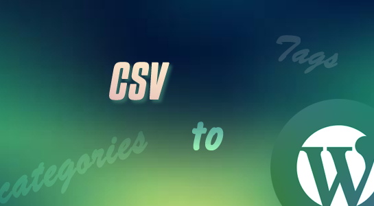 To import terms from csv in wordpress