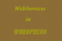 Webservice in Wordpress