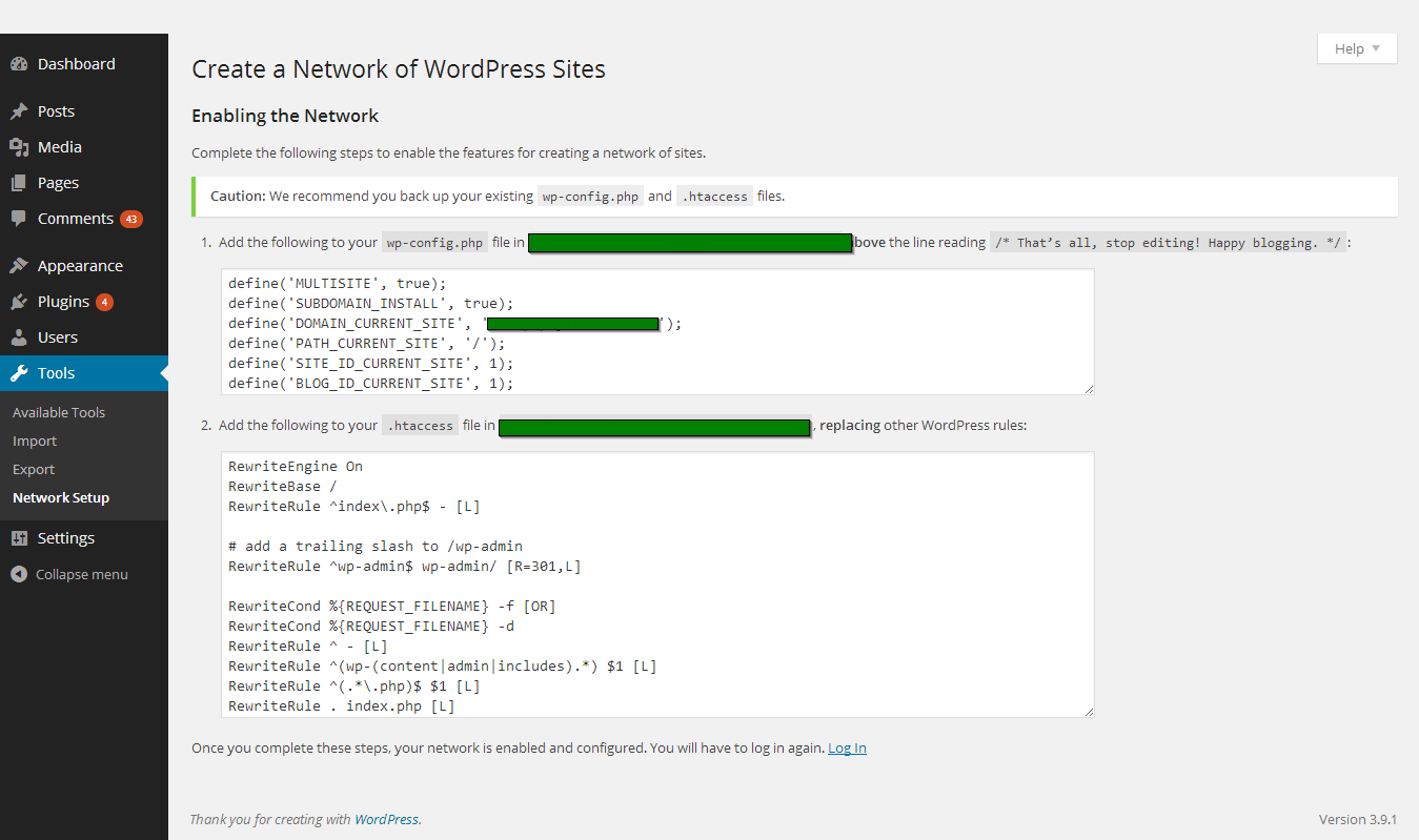 Network Multisite