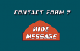 How to hide the success message from Contact Form 7