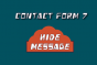 How to hide the success message from Contact Form 7