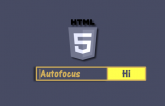 html5 autofocus explained