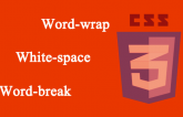 css 3 properties word-wrap,word-space and word-break