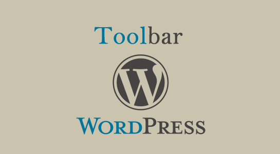 how to hide WordPress Toolbar