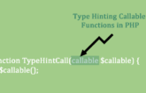 Type Hinting Callable Functions in PHP