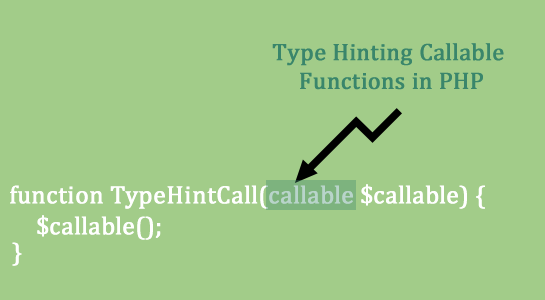 Type Hinting Callable Functions in PHP
